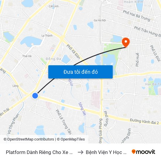 Platform Dành Riêng Cho Xe Buýt Trước Nhà 604 Trường Chinh to Bệnh Viện Y Học Cổ Truyền Trung Ương map