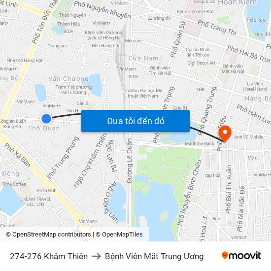 274-276 Khâm Thiên to Bệnh Viện Mắt Trung Ương map