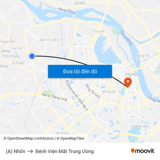 (A) Nhổn to Bệnh Viện Mắt Trung Ương map