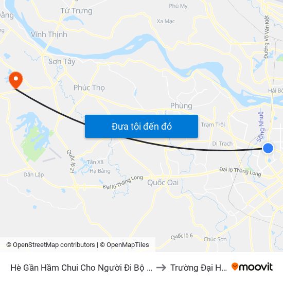 2b Phạm Văn Đồng to Trường Đại Học Công Nghiệp Việt - Hung map