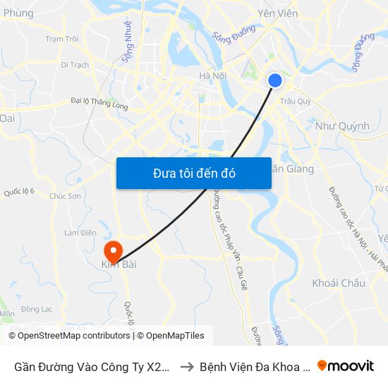 Gần Đường Vào Công Ty X22 - 705 Nguyễn Văn Linh to Bệnh Viện Đa Khoa Huyện Thanh Oai map