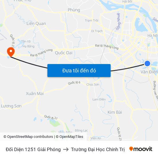 Đối Diện 1251 Giải Phóng to Trường Đại Học Chính Trị map