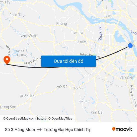 Số 3 Hàng Muối to Trường Đại Học Chính Trị map