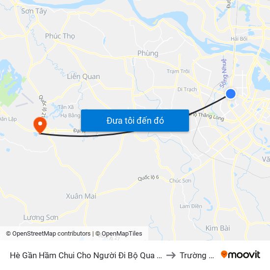 2b Phạm Văn Đồng to Trường Đại Học Chính Trị map