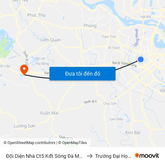 Đối Diện Nhà Ct5 Kđt Sông Đà Mỹ Đình - Phạm Hùng to Trường Đại Học Chính Trị map