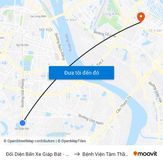 Đối Diện Bến Xe Giáp Bát - Giải Phóng to Bệnh Viện Tâm Thần Hà Nội map