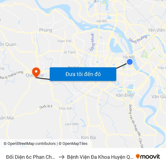 Đối Diện 6c Phan Chu Trinh to Bệnh Viện Đa Khoa Huyện Quốc Oai map