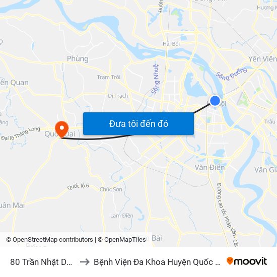 80 Trần Nhật Duật to Bệnh Viện Đa Khoa Huyện Quốc Oai map