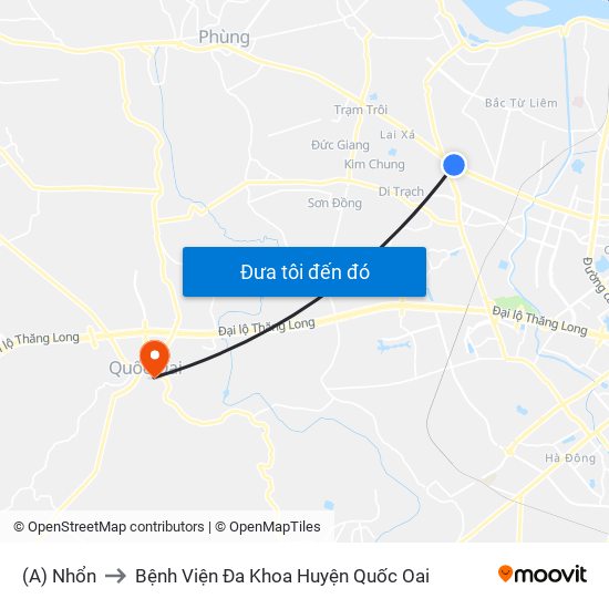 (A) Nhổn to Bệnh Viện Đa Khoa Huyện Quốc Oai map