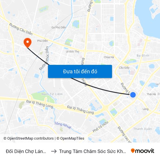 Đối Diện Chợ Láng Hạ B - 564 Đường Láng to Trung Tâm Chăm Sóc Sức Khoẻ Người Cao Tuổi Hoa Sen Lotus Care map