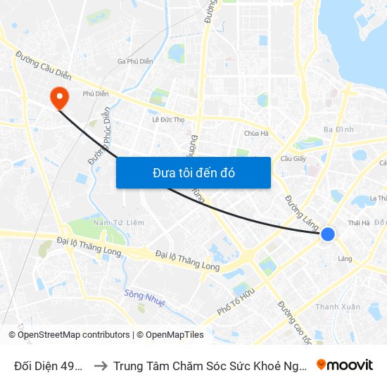 Đối Diện 498 Đường Láng to Trung Tâm Chăm Sóc Sức Khoẻ Người Cao Tuổi Hoa Sen Lotus Care map