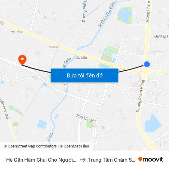 2b Phạm Văn Đồng to Trung Tâm Chăm Sóc Sức Khoẻ Người Cao Tuổi Hoa Sen Lotus Care map