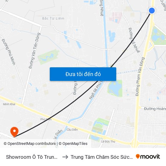 Showroom Ô Tô Trung Sơn (Đối Diện 315 Phạm Văn Đồng) to Trung Tâm Chăm Sóc Sức Khoẻ Người Cao Tuổi Hoa Sen Lotus Care map