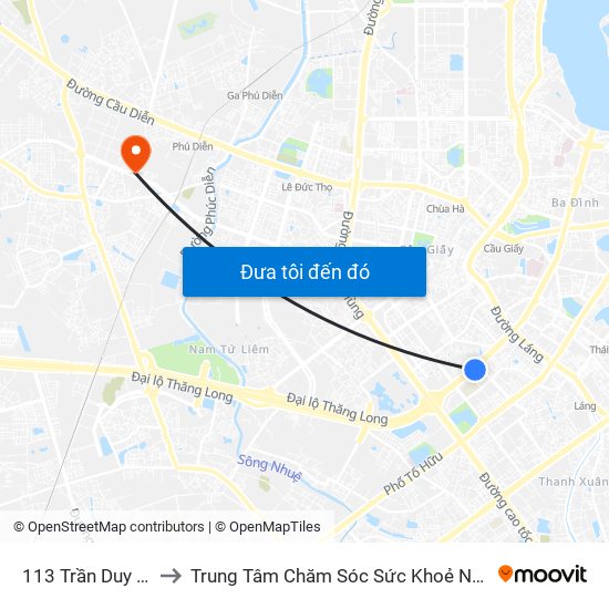 113 Trần Duy Hưng - Bộ Khcn to Trung Tâm Chăm Sóc Sức Khoẻ Người Cao Tuổi Hoa Sen Lotus Care map