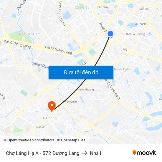 Chợ Láng Hạ A - 572 Đường Láng to Nhà I map