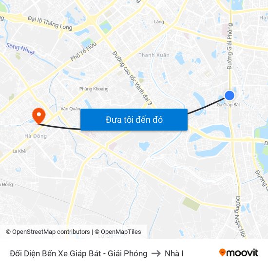 Đối Diện Bến Xe Giáp Bát - Giải Phóng to Nhà I map