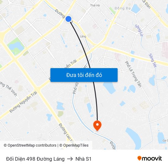 Đối Diện 498 Đường Láng to Nhà S1 map