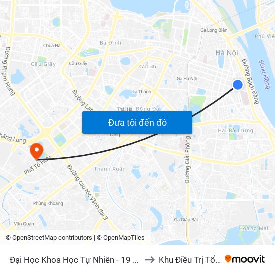 Đại Học Khoa Học Tự Nhiên - 19 Lê Thánh Tông to Khu Điều Trị Tổng Hợp map