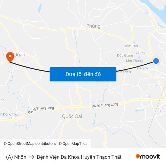 (A) Nhổn to Bệnh Viện Đa Khoa Huyện Thạch Thất map