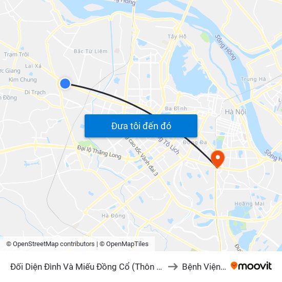 Đối Diện Đình Và Miếu Đồng Cổ (Thôn Nguyên Xá) - Đường 32 to Bệnh Viện An Việt map