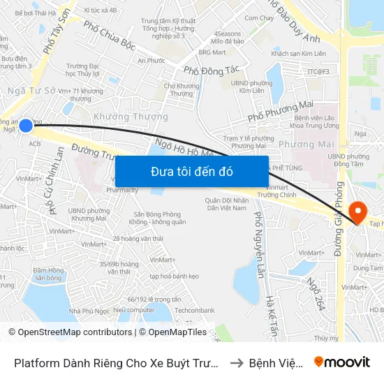 Platform Dành Riêng Cho Xe Buýt Trước Nhà 604 Trường Chinh to Bệnh Viện An Việt map