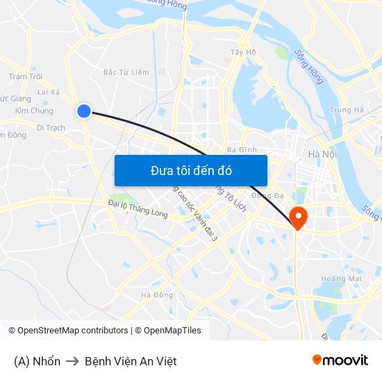 (A) Nhổn to Bệnh Viện An Việt map