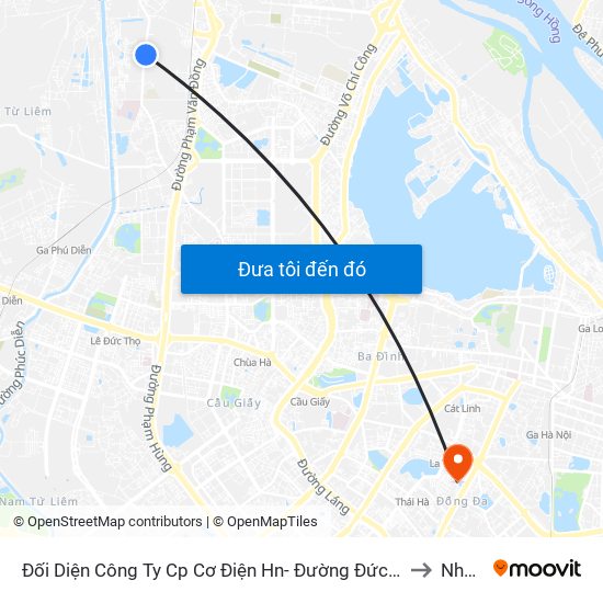 Đối Diện Công Ty Cp Cơ Điện Hn- Đường Đức Thắng to Nhà D map