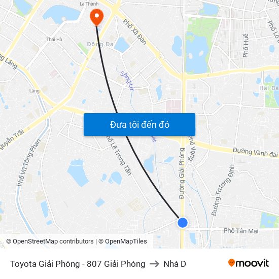 Toyota Giải Phóng - 807 Giải Phóng to Nhà D map