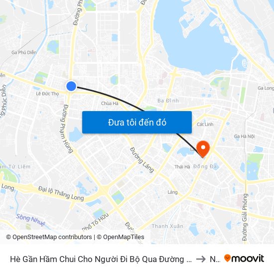 2b Phạm Văn Đồng to Nhà D map