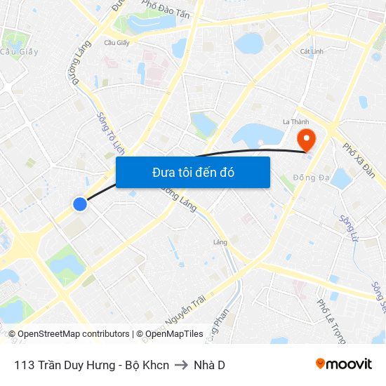113 Trần Duy Hưng - Bộ Khcn to Nhà D map