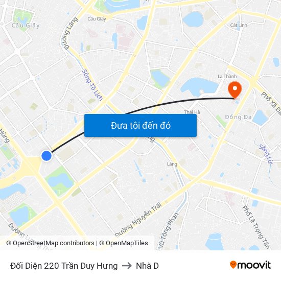 Đối Diện 220 Trần Duy Hưng to Nhà D map