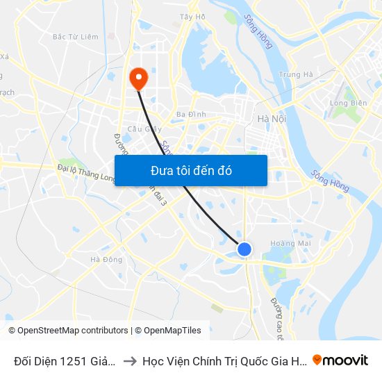 Đối Diện 1251 Giải Phóng to Học Viện Chính Trị Quốc Gia Hồ Chí Minh map