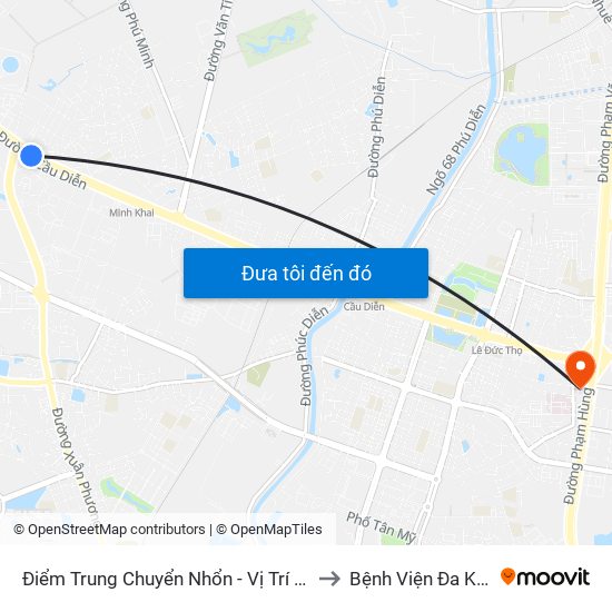 Điểm Trung Chuyển Nhổn - Vị Trí Đỗ Tuyến 20, 29, 32 (Chiều Sơn Tây - Hà Nội)- Đường 32 to Bệnh Viện Đa Khoa Y Học Cổ Truyền Hà Nội map