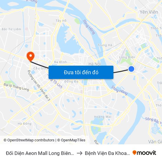 Đối Diện Aeon Mall Long Biên (Cột Điện T4a/2a-B Đường Cổ Linh) to Bệnh Viện Đa Khoa Y Học Cổ Truyền Hà Nội map