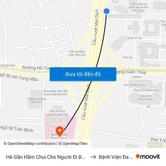 2b Phạm Văn Đồng to Bệnh Viện Đa Khoa Y Học Cổ Truyền Hà Nội map