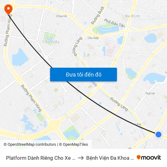 Platform Dành Riêng Cho Xe Buýt Trước Nhà 604 Trường Chinh to Bệnh Viện Đa Khoa Y Học Cổ Truyền Hà Nội map