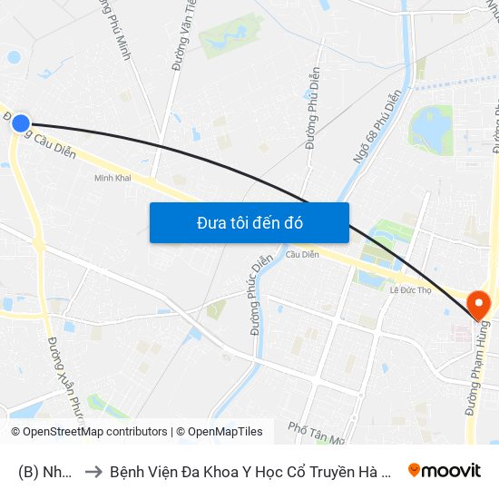 (B) Nhổn to Bệnh Viện Đa Khoa Y Học Cổ Truyền Hà Nội map