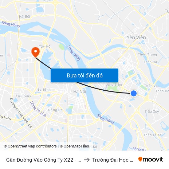 Gần Đường Vào Công Ty X22 - 705 Nguyễn Văn Linh to Trường Đại Học Nội Vụ Hà Nội map