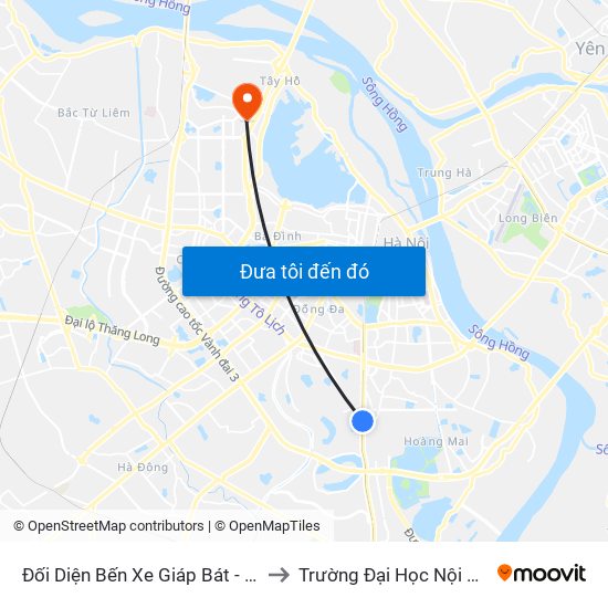 Đối Diện Bến Xe Giáp Bát - Giải Phóng to Trường Đại Học Nội Vụ Hà Nội map