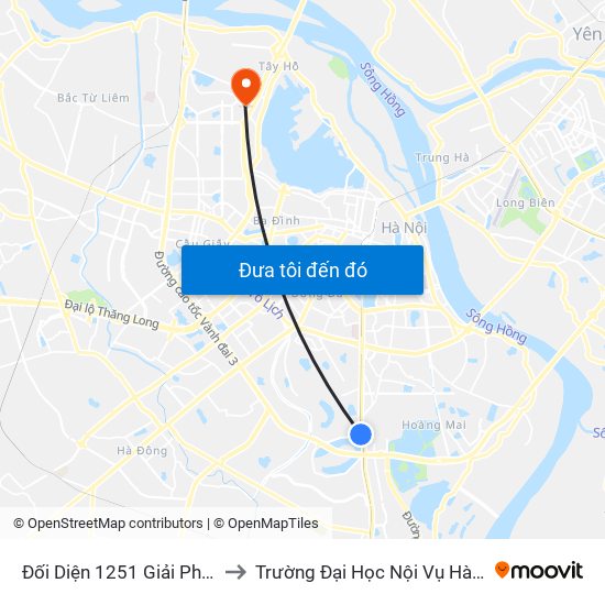 Đối Diện 1251 Giải Phóng to Trường Đại Học Nội Vụ Hà Nội map