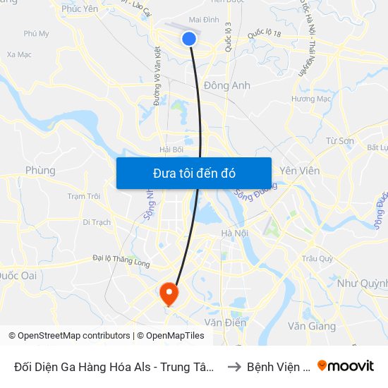 Đối Diện Ga Hàng Hóa Als - Trung Tâm Dịch Vụ Kỹ Thuật Cung Ứng Điện to Bệnh Viện Quân Y 103 map