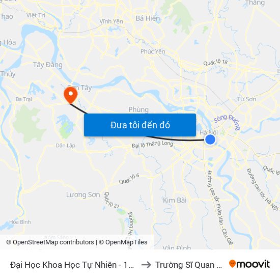 Đại Học Khoa Học Tự Nhiên - 19 Lê Thánh Tông to Trường Sĩ Quan Pháo Binh map