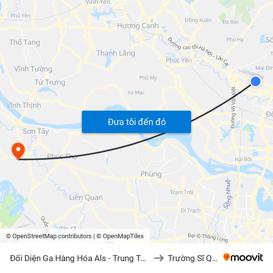 Đối Diện Ga Hàng Hóa Als - Trung Tâm Dịch Vụ Kỹ Thuật Cung Ứng Điện to Trường Sĩ Quan Pháo Binh map