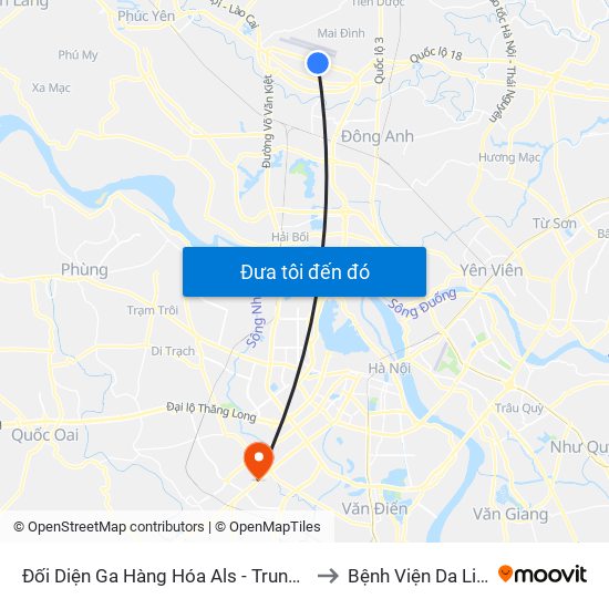 Đối Diện Ga Hàng Hóa Als - Trung Tâm Dịch Vụ Kỹ Thuật Cung Ứng Điện to Bệnh Viện Da Liễu Hà Nội (Cơ Sở 2) map
