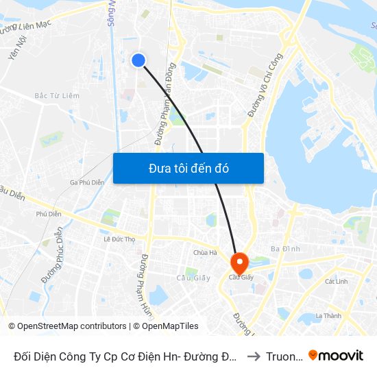 Đối Diện Công Ty Cp Cơ Điện Hn- Đường Đức Thắng to Truong7 map