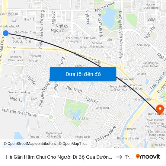 2b Phạm Văn Đồng to Truong7 map