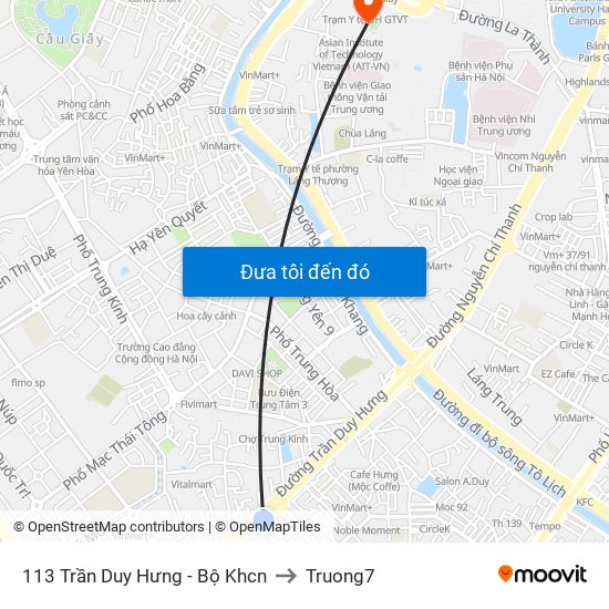 113 Trần Duy Hưng - Bộ Khcn to Truong7 map