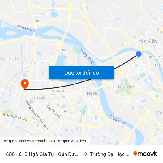 608 - 610 Ngô Gia Tự - Gần Đường Lên Cầu Đuống to Trường Đại Học Thương Mại map