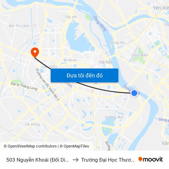 503 Nguyễn Khoái (Đối Diện 856) to Trường Đại Học Thương Mại map