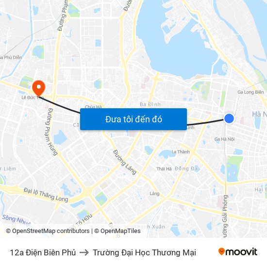 12a Điện Biên Phủ to Trường Đại Học Thương Mại map